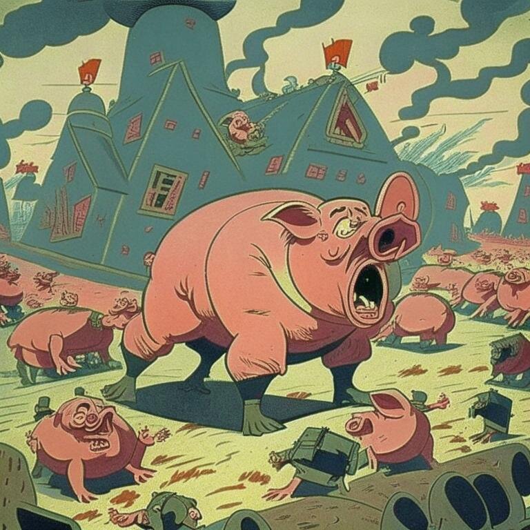 нейросеть сгенерировала в стиле Босх.