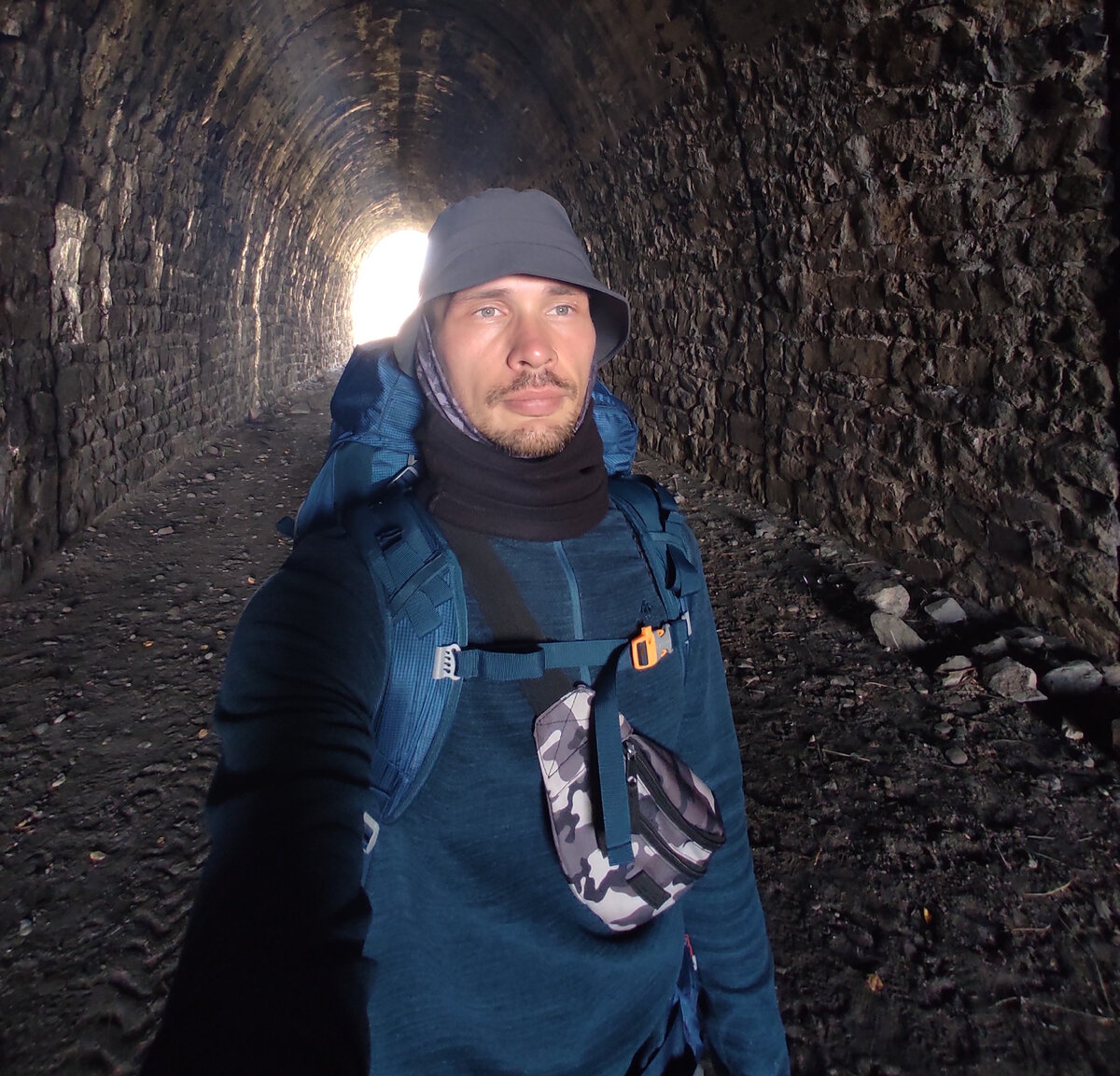 Фото внутри туннеля КБЖД.