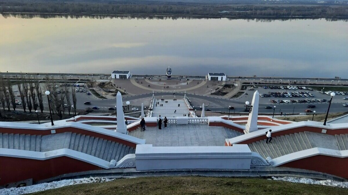 Открытие чкаловской лестницы после ремонта прямая трансляция