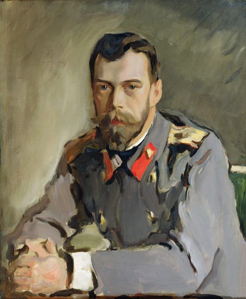      Валентин Серов,Портрет Николая II, 1900, Третьяковская галерея, Москва, Россия.
