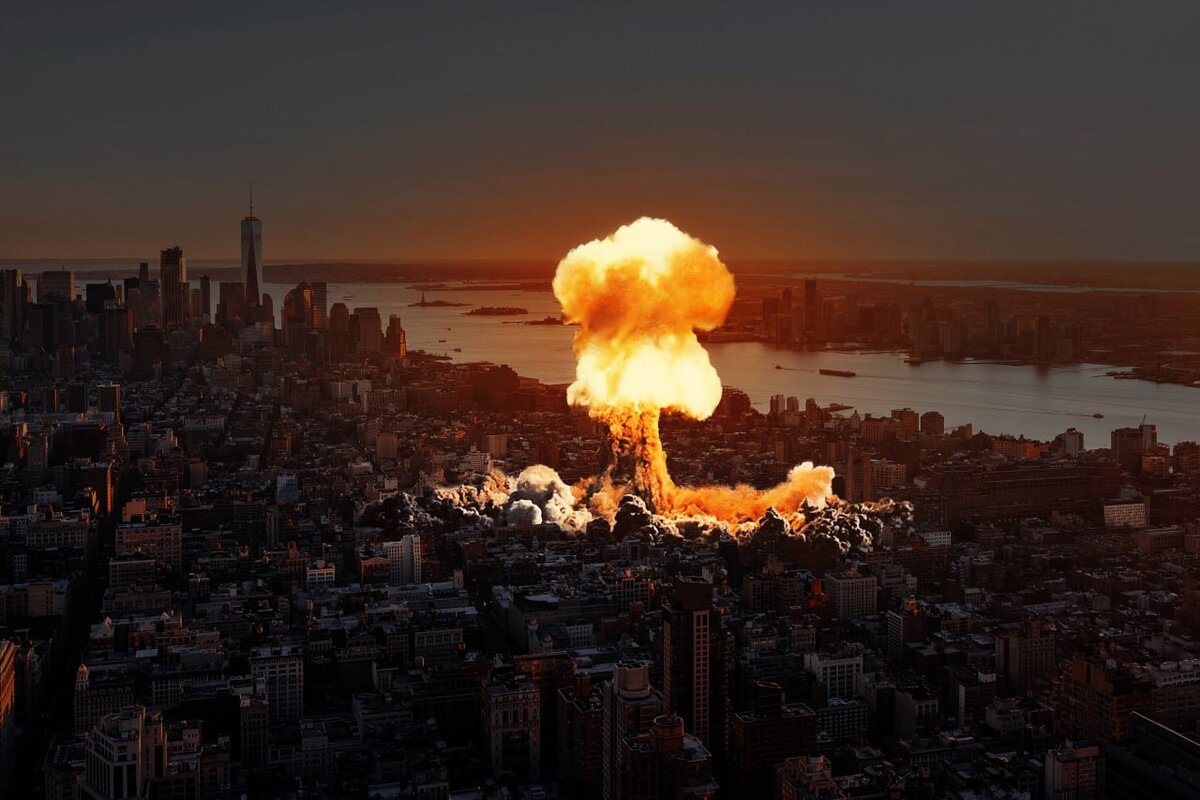 Атомный взрыв в США. Ядерный взрыв в городе. Ядерный взрыв в Нью-Йорке. Атомный взрыв над городом. Ядерный взрыв имеет