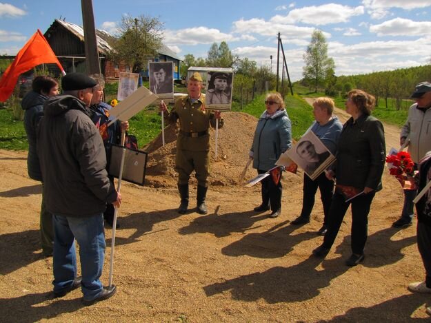 На построении