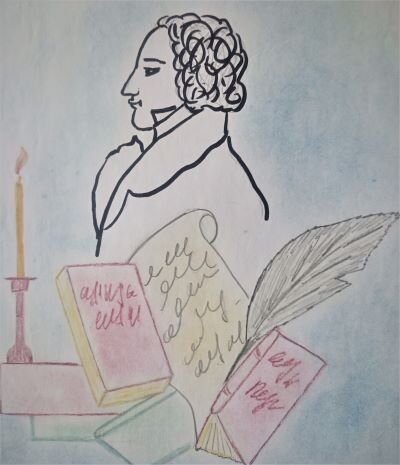 Чувствительный автор. Автопортрет.