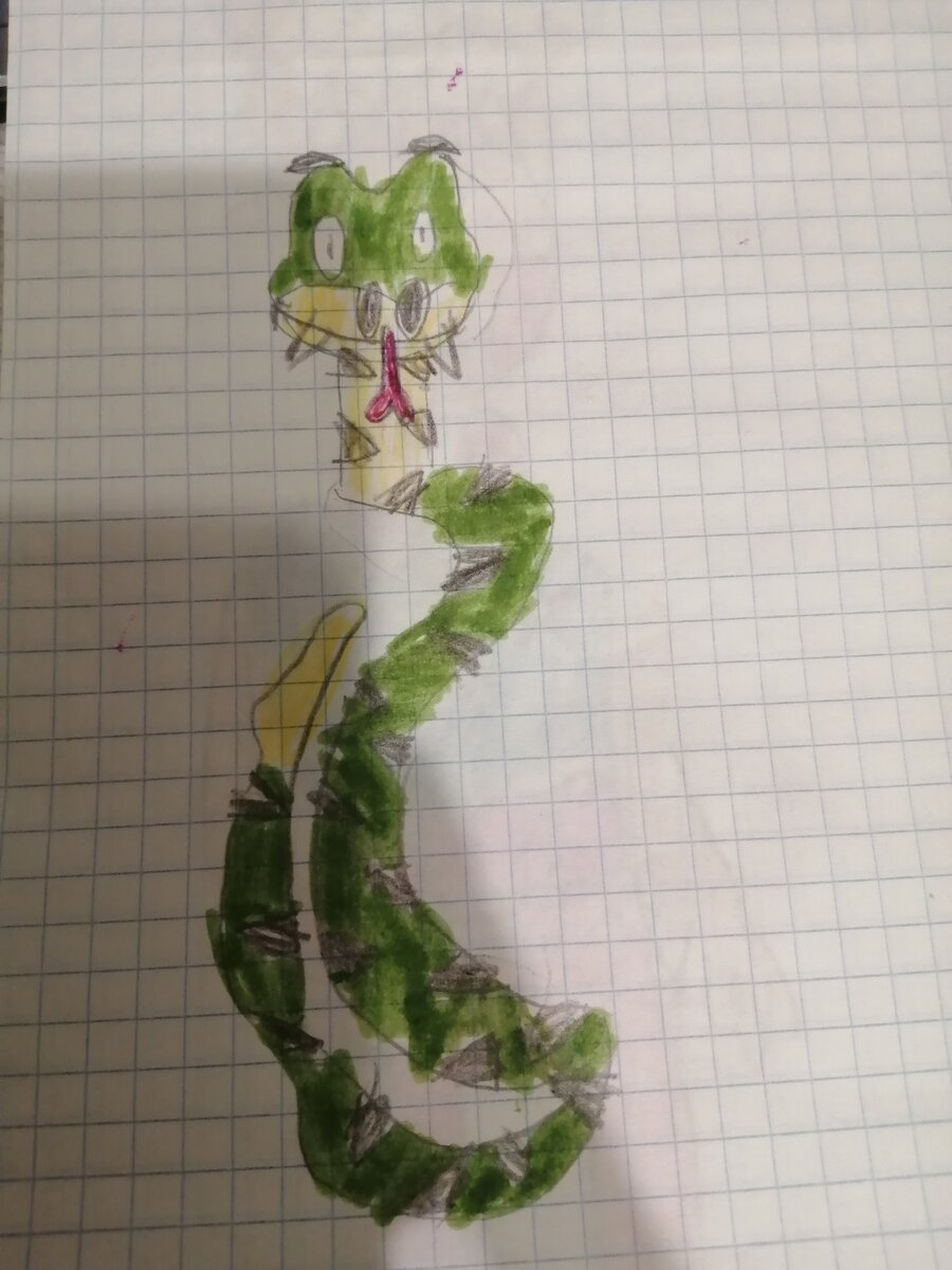 Иллюстрация к сказке. Нарисовал автор сказки,то есть Катя . 