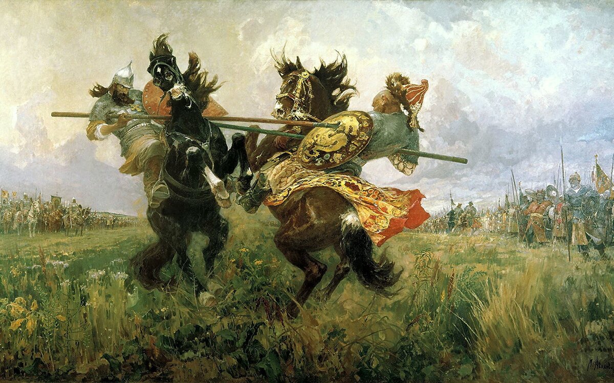 Бой Пересвета с Челубеем