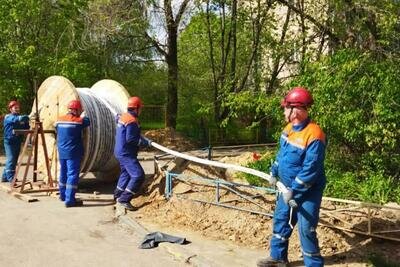    Специалисты «Мособлэнерго» в Дзержинском © Пресс-служба Министерства энергетики Московской области