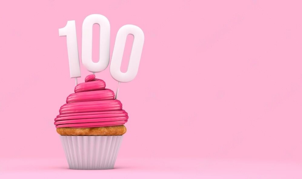 Источник фото: https://www.shutterstock.com/image-illustration/number-100-pink-birthday-celebration-cupcake-1029912529