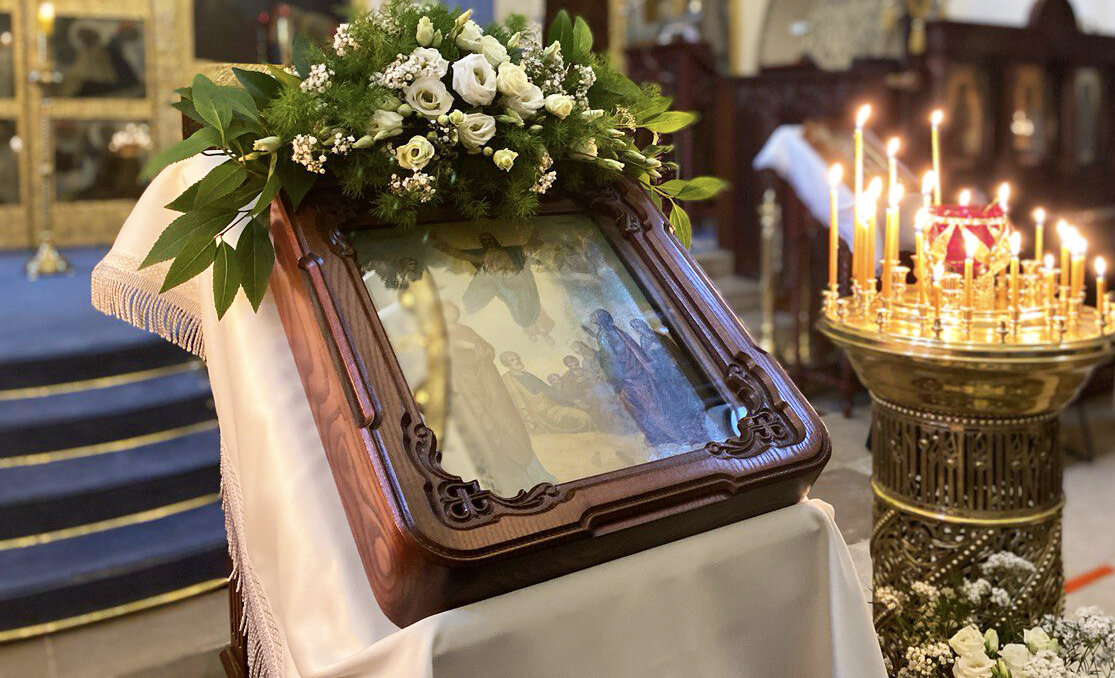 Икона Вознесения Господня в Покровском храме Марфо-Мариинской обители