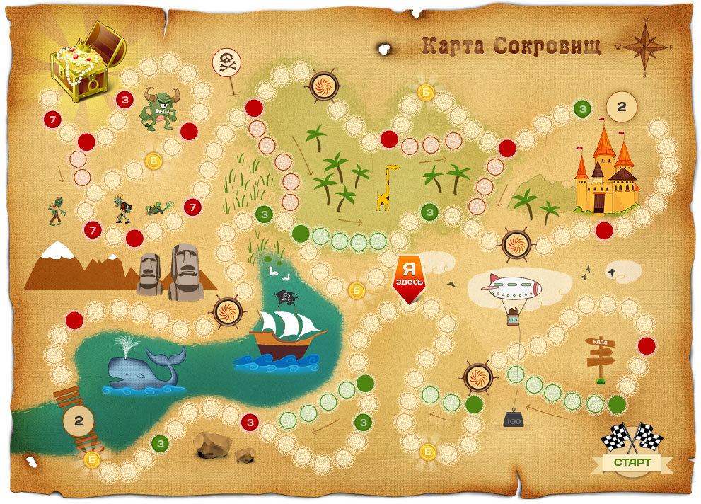 Фото по запросу Пиратская карта сокровищ