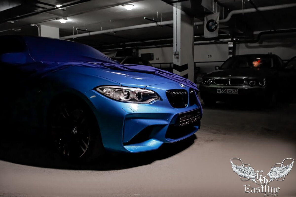 Синей BMW M2 синий защитный чехол от тюнинг-ателье Eastline Garage | Тюнинг  ателье Eastline garage | Дзен