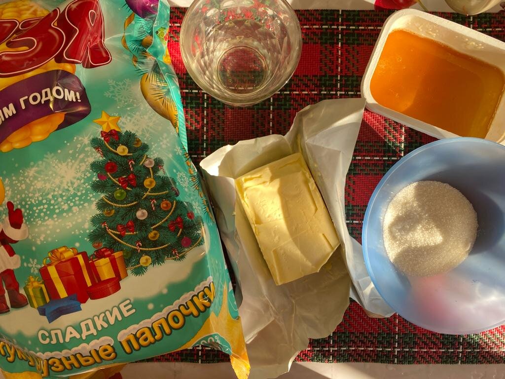 Десерт из кукурузных палочек