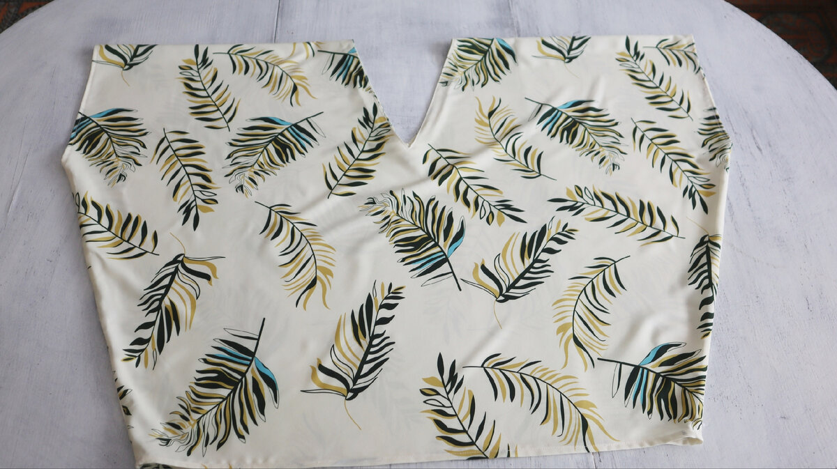 Простая, но эффектная блузка, которую легко выкроить по своему размеру ...