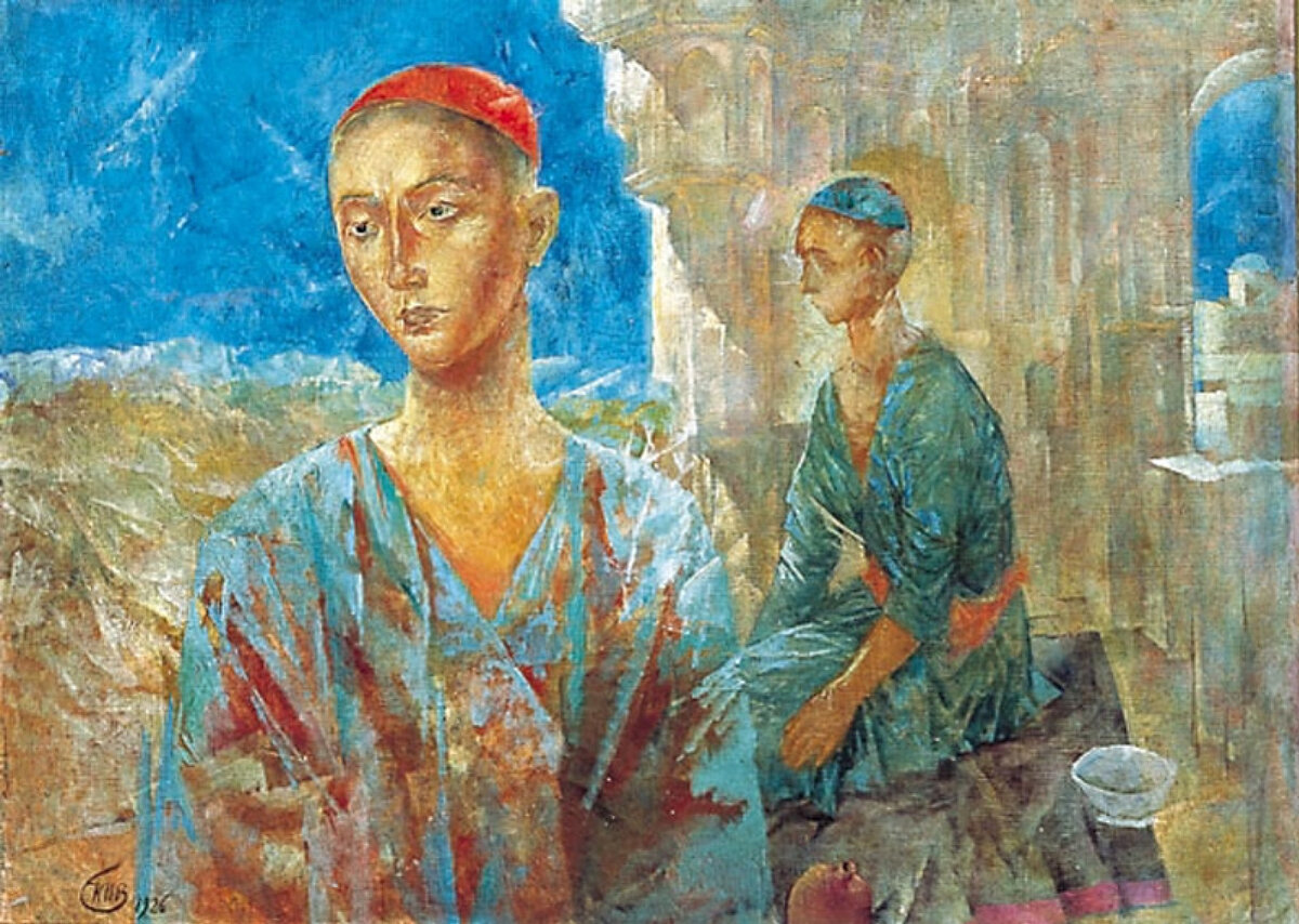 Кузьма Петров-Водкин. Самарканд. Источник: https://artchive.ru/kuzmapetrovvodkin/works/490508~Samarkand