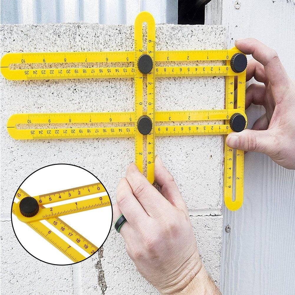 Линейка шаблон. Линейка для измерения углов Multifunctional Folding Ruler. Складная линейка для измерения углов Multifunctional Folding. Складная линейка для измерения углов для плитки. Многофункциональная пластиковая линейка.