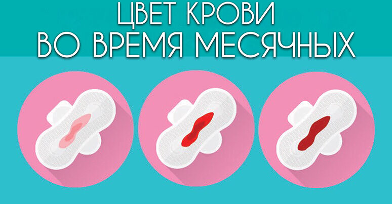 Что означает цвет месячных на русском картинки