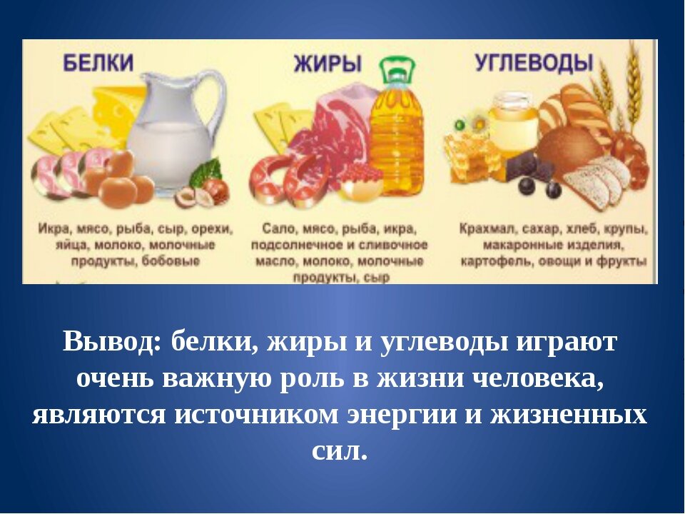 Белки жиры углеводы в продуктах картинки