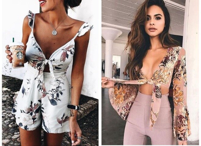     Что носить в сезон весна-лето 2018: цветочный принт © pinterest.com 