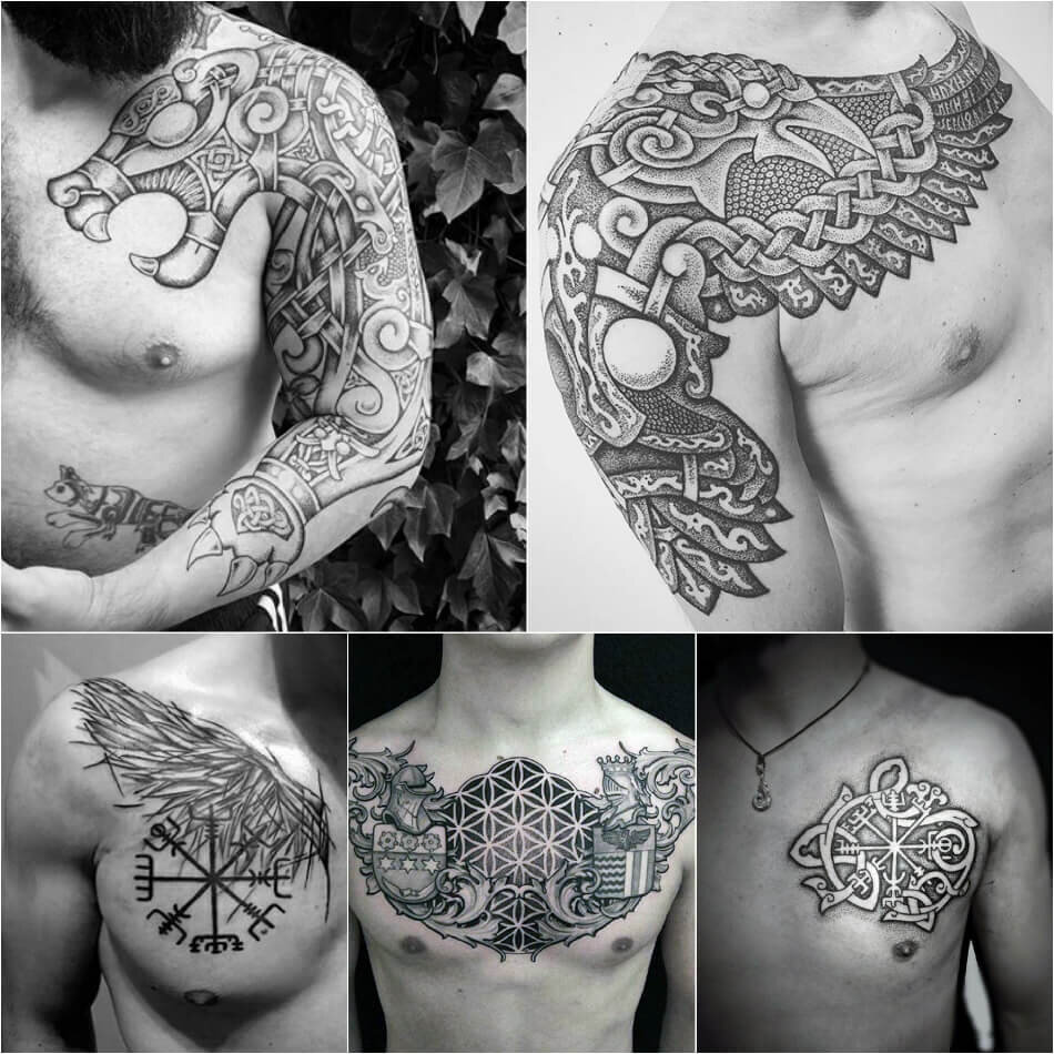 Примеры татуировки с мотивами кельтской этники и фрактала. Источник фото: сайт tattoo-ideas