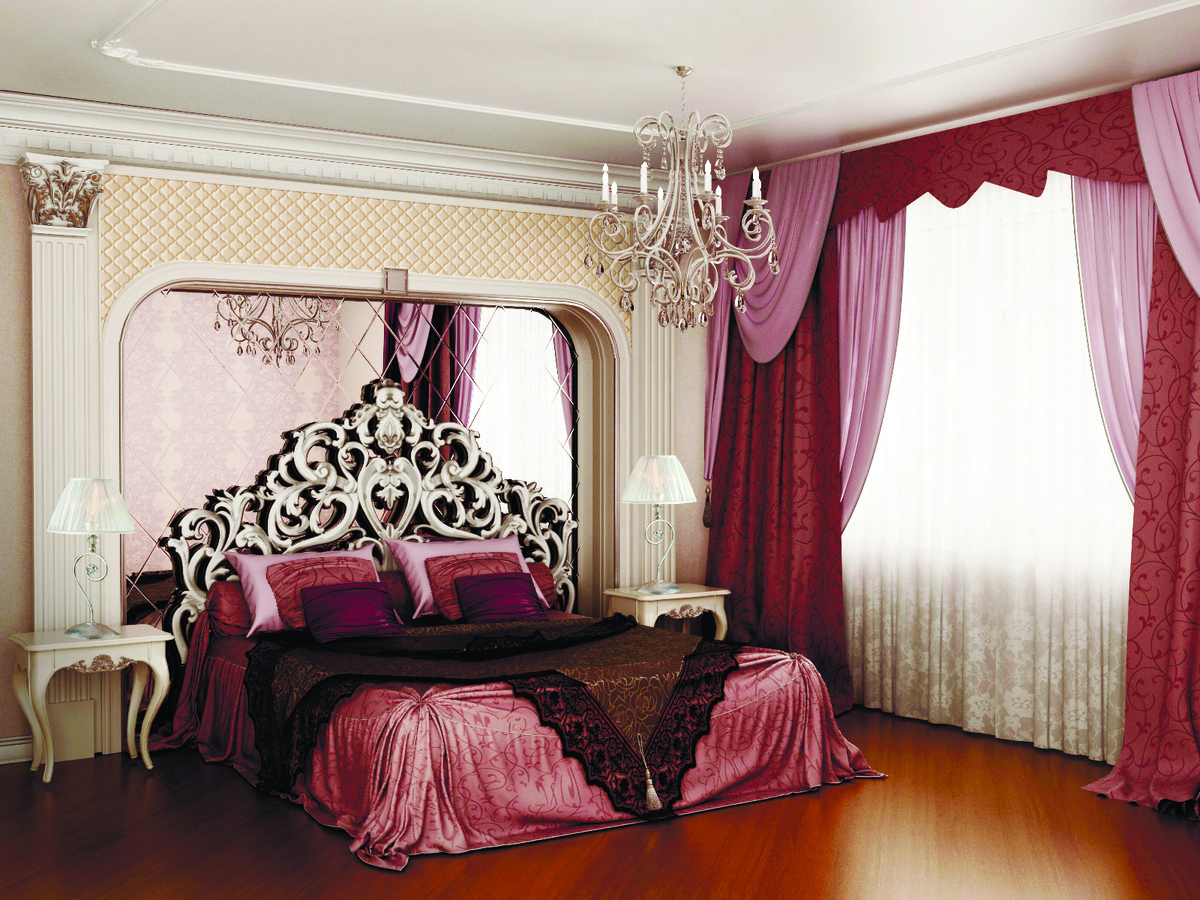 Мягкая 3D экокожа Luxor Joli Beige в интерьере спальни