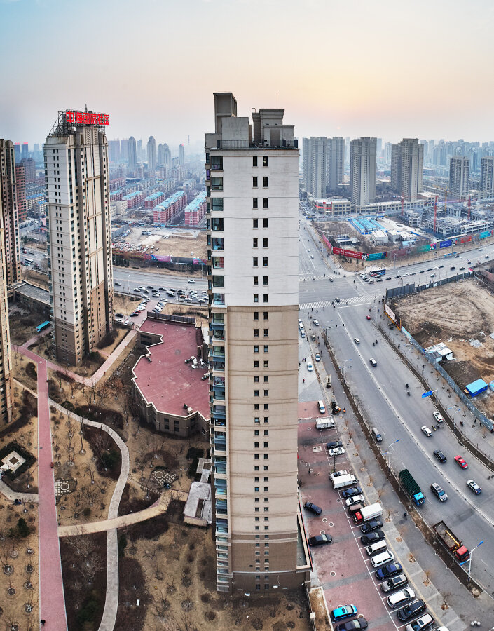 2. Жилой блок. Вид сверху. Город Шеньян.