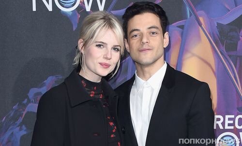 Lucy Boynton and Rami Malek