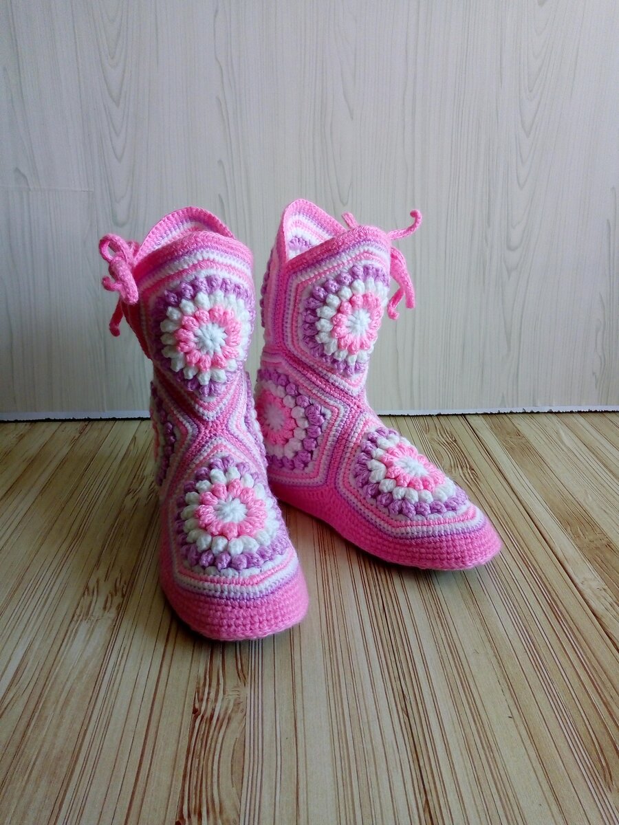 Пинетки сапожки крючком. Мастер класс. Booties crochet. | tutorials | Дзен