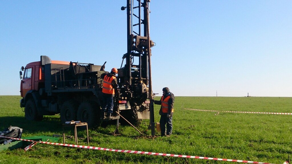 Проведение геологических изысканий. 