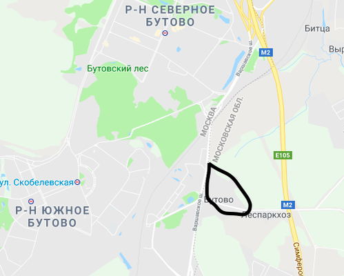 Южное 11 бутово. Бутово-Битца. Южная Битца на карте. Бутово где. Южное Бутово на карте