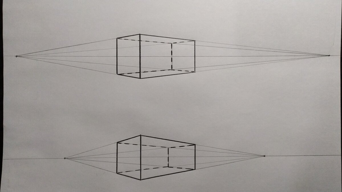 Нарисовать прямоугольник карандашом. Двухточечная перспектива перспектива. Линейная перспектива двухточечная. Угловая перспектива( двухточечная линейная перспектива). Двухточечная перспектива Куба.