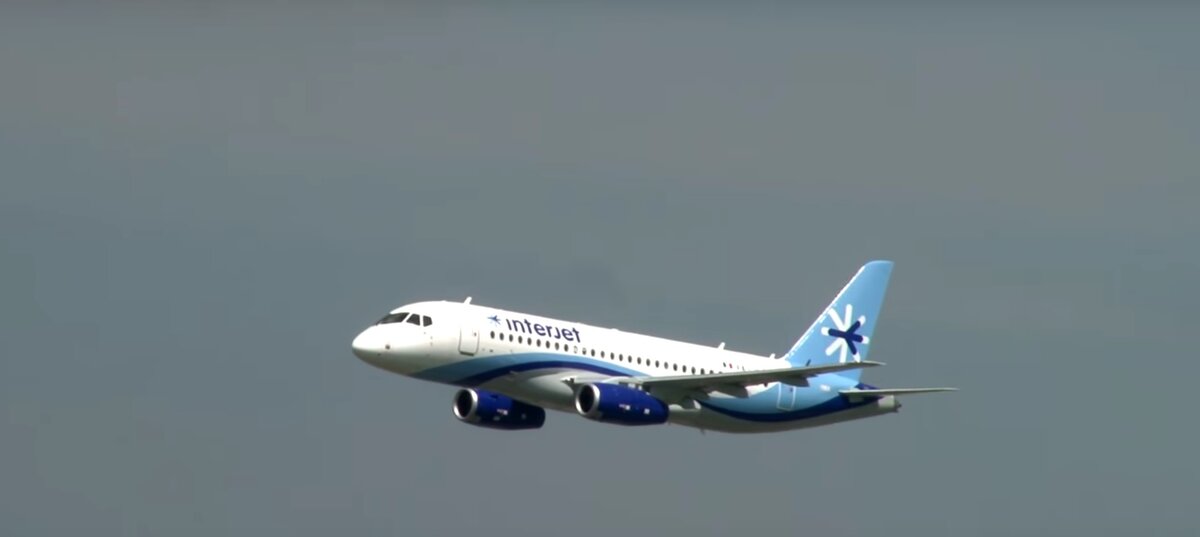 SSJ-100 Мексиканской авиакомпании Interjet