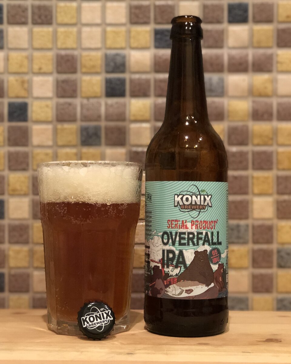 IPA Overfall от Konix Brewery. Крафтовое пиво из Ашана. | Пиво Патруль |  Дзен