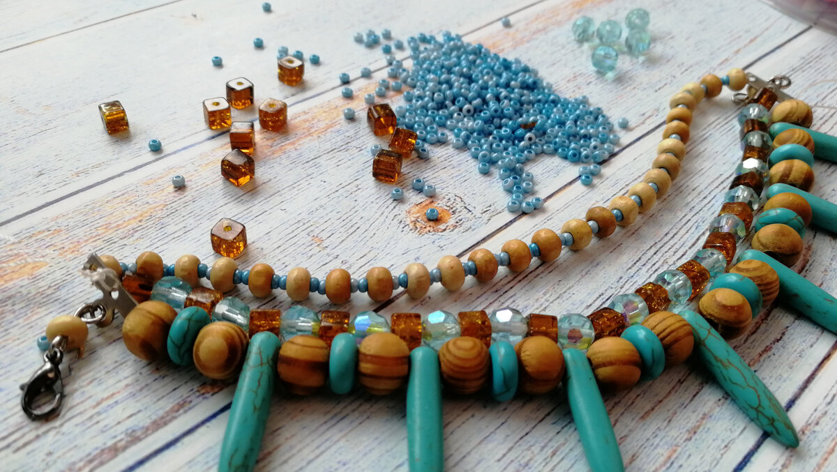 Браслет в стиле бохо.