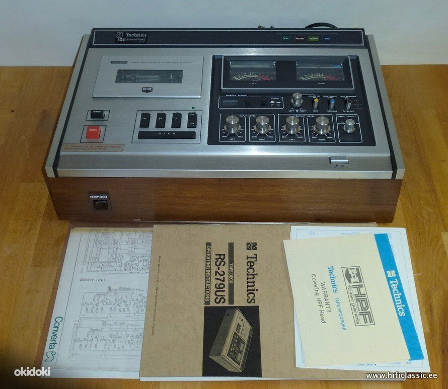 Technics RS-279 US, одна из лучших топовых кассетных дек, 1973 год .