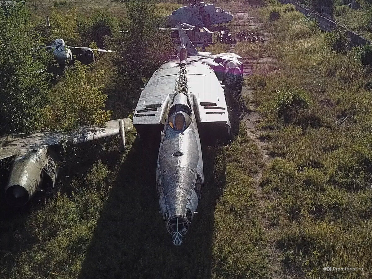 Обнаружил в кустах разобранный уникальный истребитель МиГ-25РБВ ???