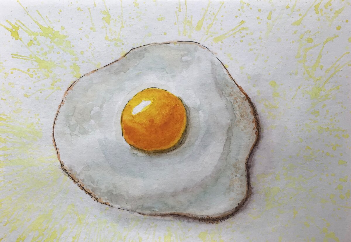 Скетч яичница