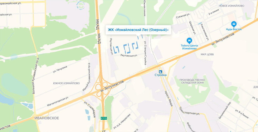 План застройки измайлово