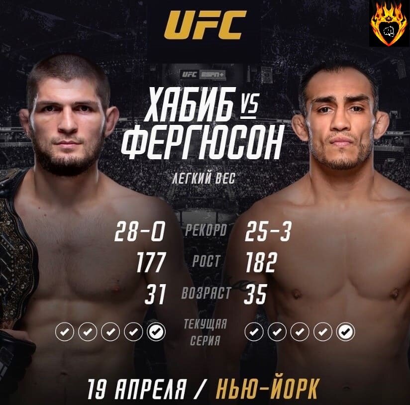 Хабиб,Нурмагомедов,Тони Фергюсон,UFC 249