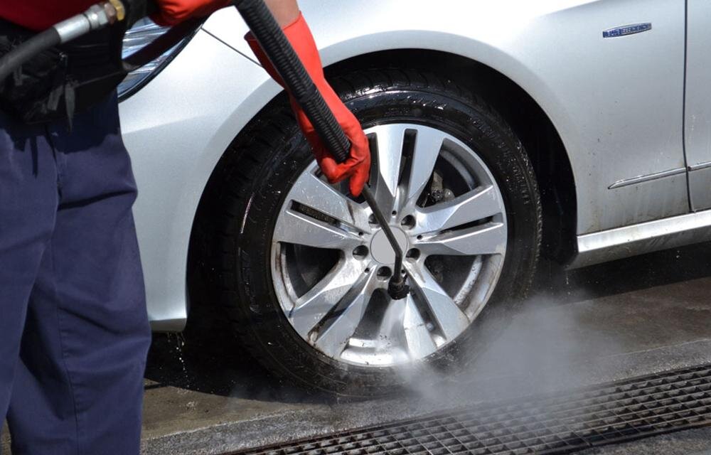 Мойка колес. В ней нет ничего сложного или необычного.