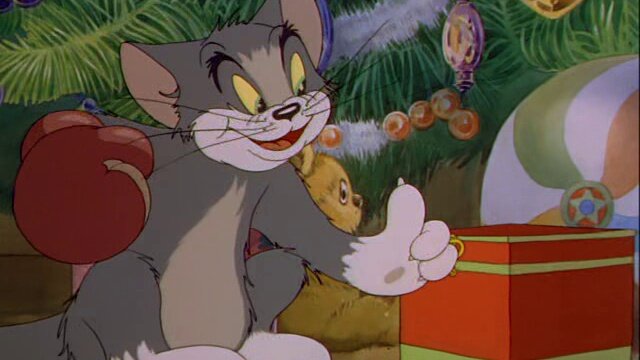 Кадр из мультфильма  "Ночь перед Рождеством" 