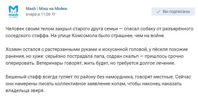 скрин с новостного паблика https://vk.com/mash.moyka