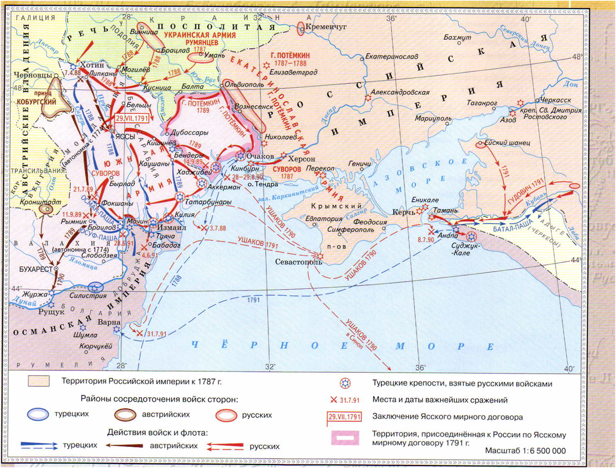 1783 год карта россии