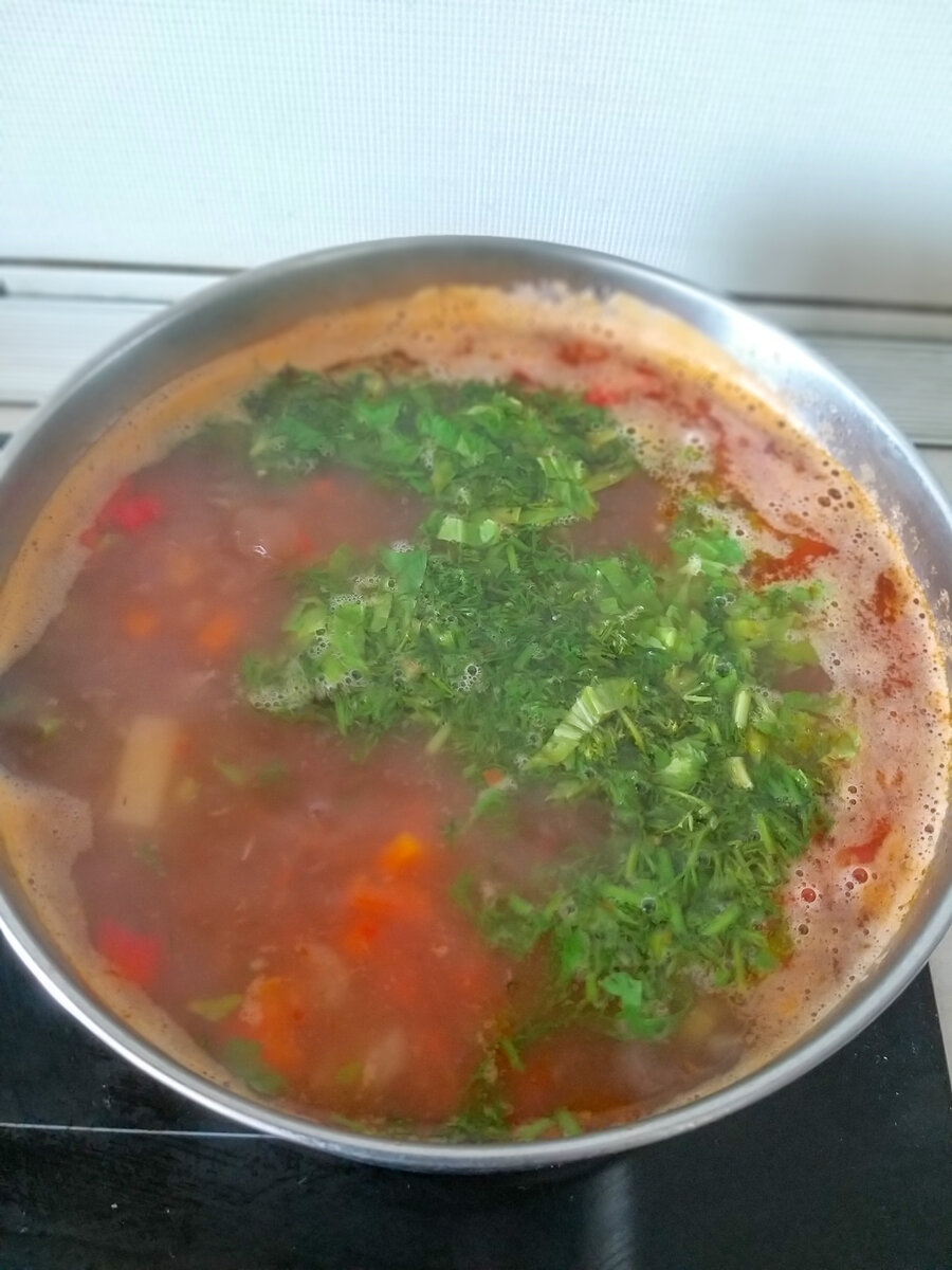Голландский овощной суп с телятиной