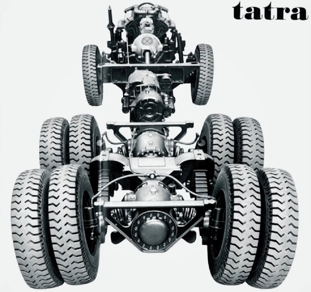 "Хребет" и ходовая часть Татры 815.