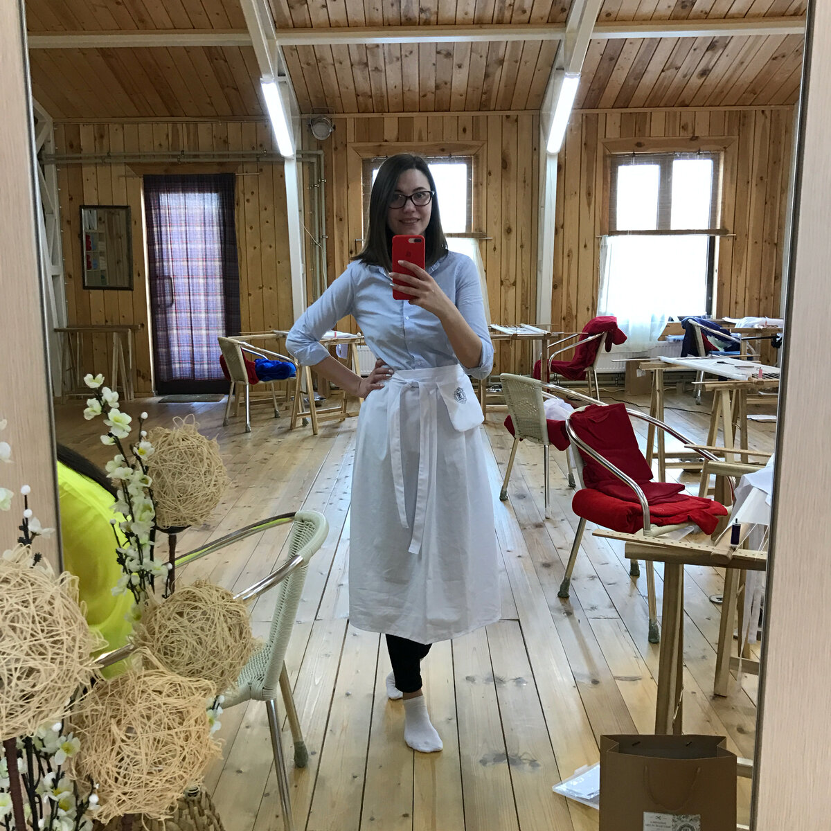 Март 2017 года, я в Ярославской школе вышивки.