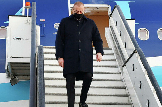 Алиев на несколько часов прилетал в Киев, впервые с 2014-го года.