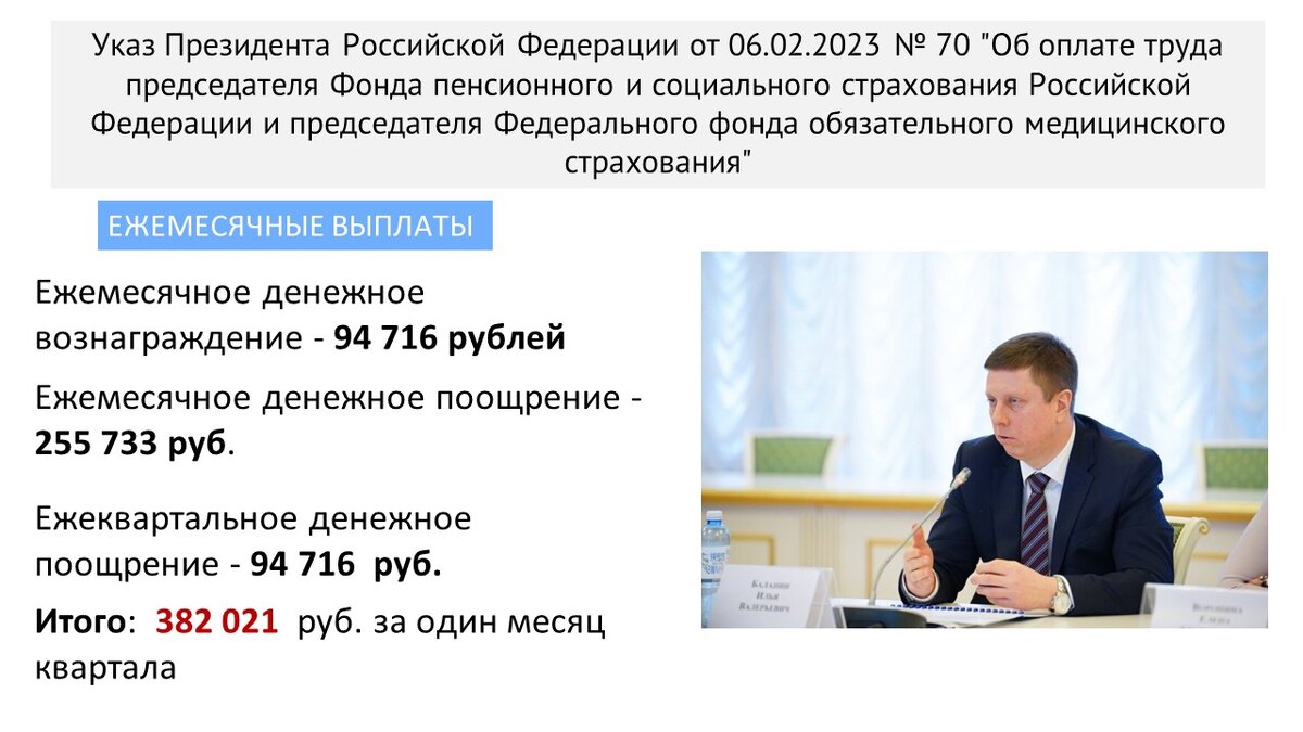 Илья Баланин будет премироваться усмотрением Михаила Мурашко за выполнение  особо сложных и важных задач, возложенных на ФФОМС | Медицинский юрист  Алексей Панов | Дзен