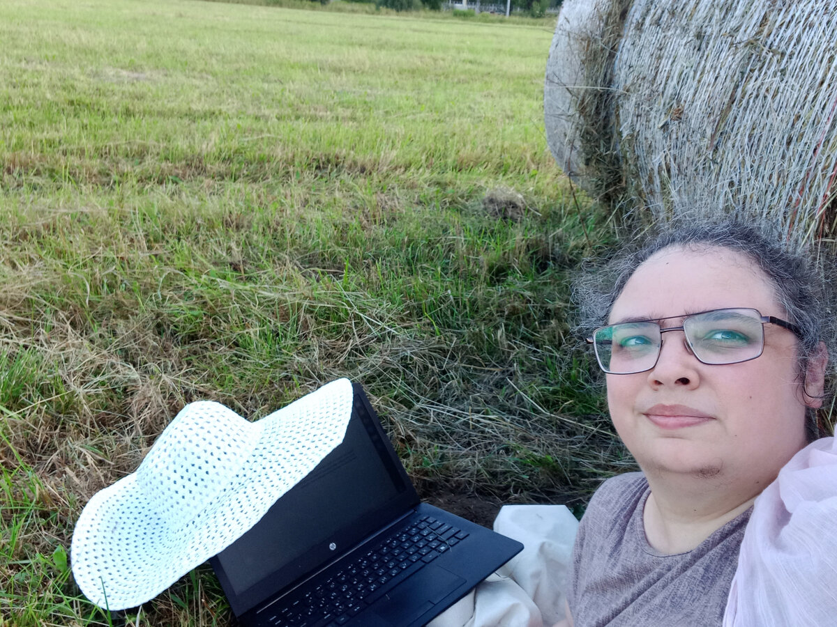 селфи: работа в поле :-)