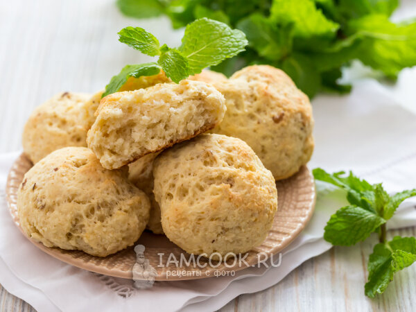 Песочное печенье с орехами