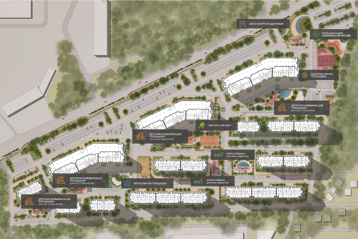 План жилого комплекса.