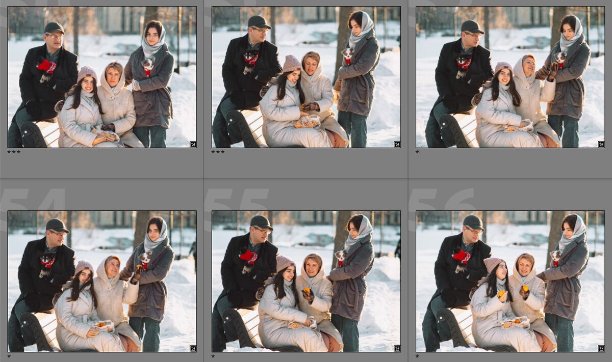    Серийная съёмка очень полезна при съёмке групповых портретов — позволяет выбрать оптимальный вариант с более удачными позировками и направлением взглядов / Иллюстрация: Алиса Смирнова, Фотосклад.Эксперт